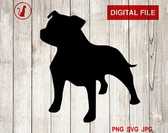 Free Staffordshire Bull Terrier Svg SVG PNG EPS DXF File