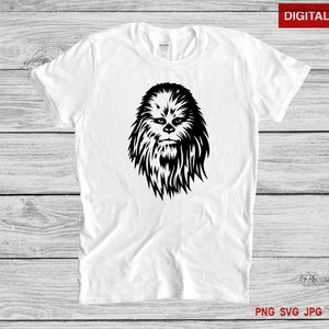 Chewbacca svg Chewie svg Chewbacca Head svg Chewie Head svg | Etsy