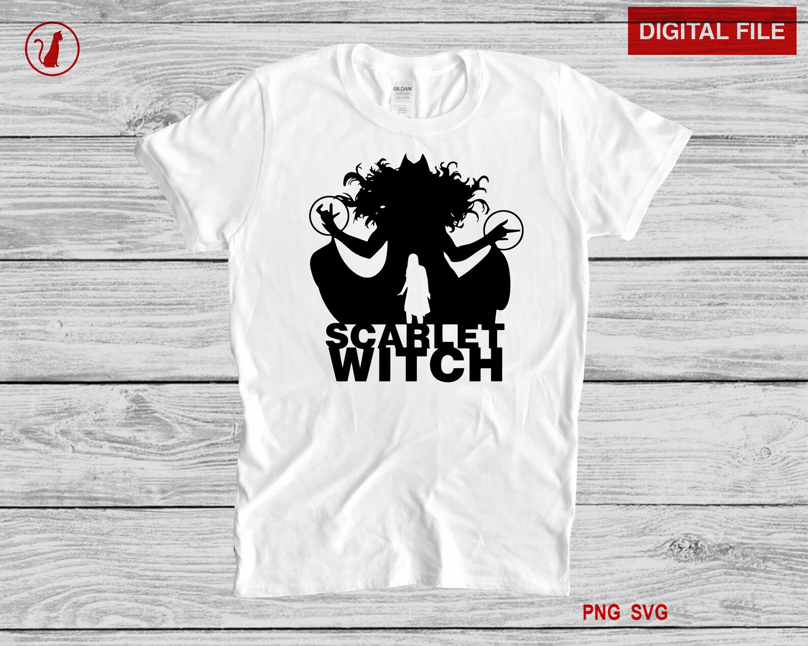 Scarlet Witch svg Witch Silhouette Avengers svg Wandavision | Etsy