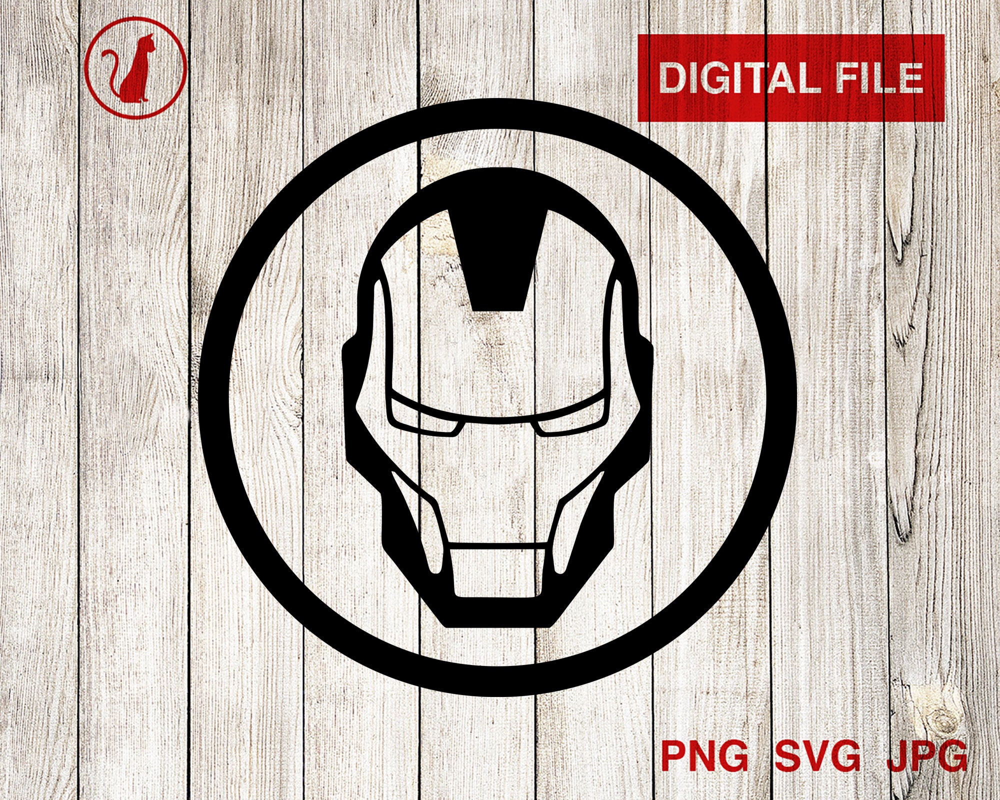 iron man logo cut file for self printing and cricut etc svg etsy