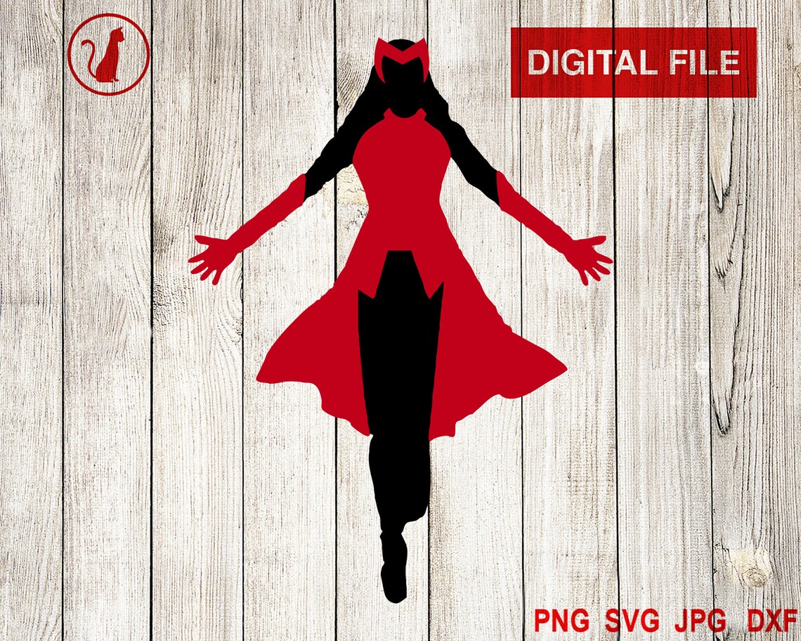 Scarlet Witch Logo Svg Scarlet Avengers Svg Superhero Svg Marvel Svg ...