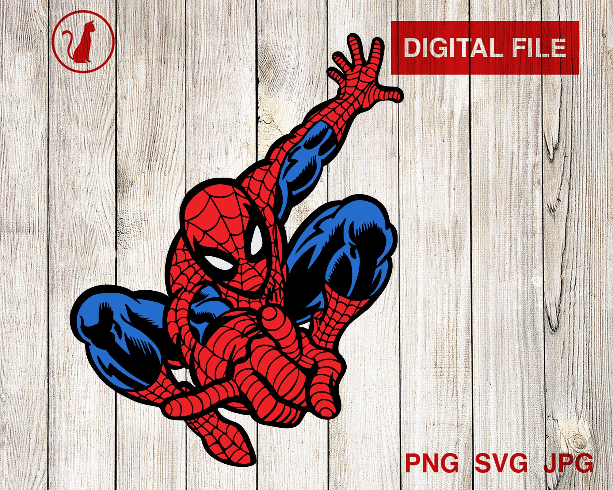 SpiderMan Layered SVG