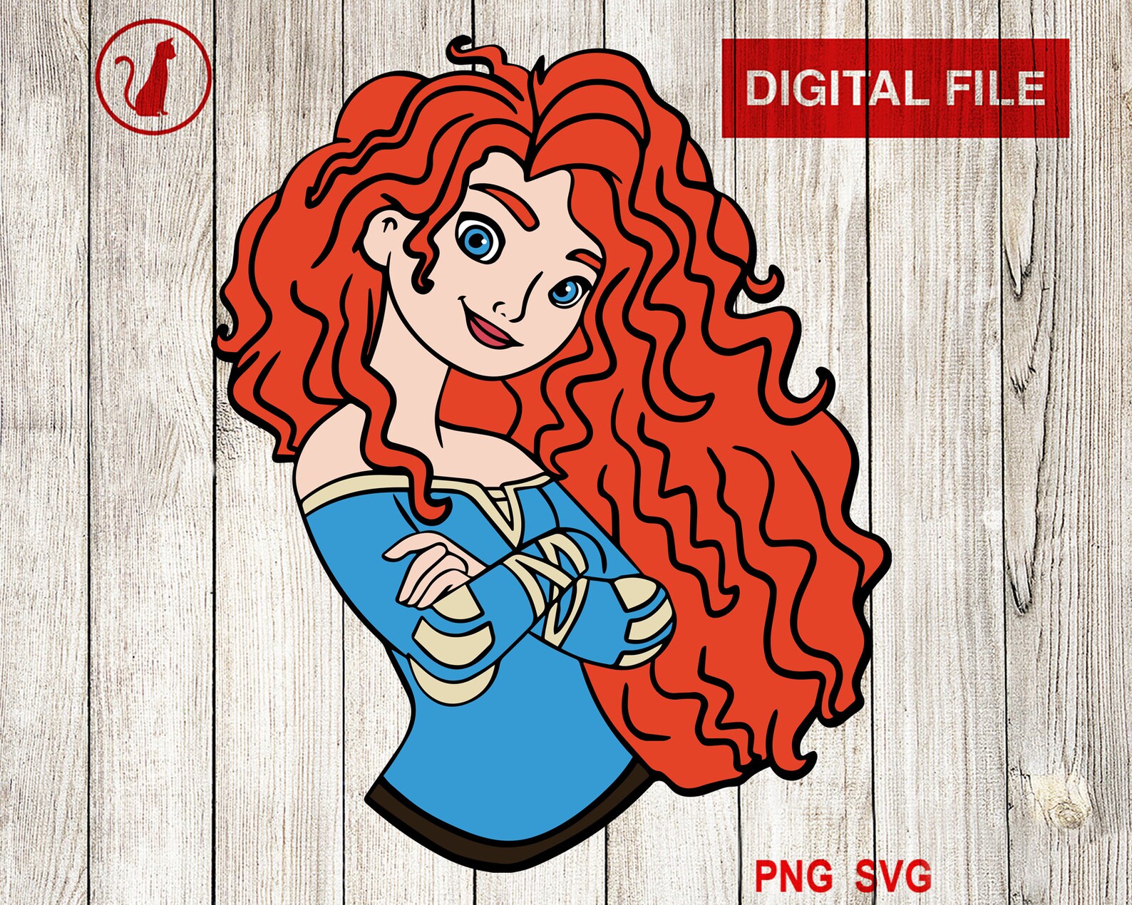 Merida svg Layered svg Brave svg Disney svg Disneyland svg | Etsy