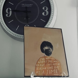 She Will Not Worry Morgan Harper Nichols Originaldruck auf Karton gedruckt