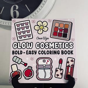 Coco Wyo Coloring Book, Glow Cosmetics Coloring Book,  Cute Beauty Coloring Pages Paperback