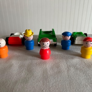 Vintage Fisher Price Little People and Vehicles 1970&#39;s&#39; and 1980&#39;s