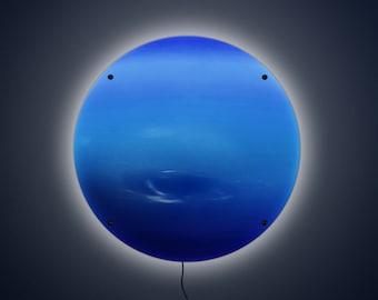 Neptune LED Light Up Sign: Solar System Wall Art