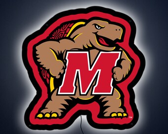 Maryland Terrapins LED Light Up Sign: Collegiate Wall Art