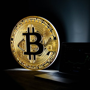 Bitcoin Wall Art, Light up, Cryptocurrency, LED, Night light, gift, Cool Sign, Crypto Wall Art, Coin Sign, Bitcoin Sign, Finance Gifts