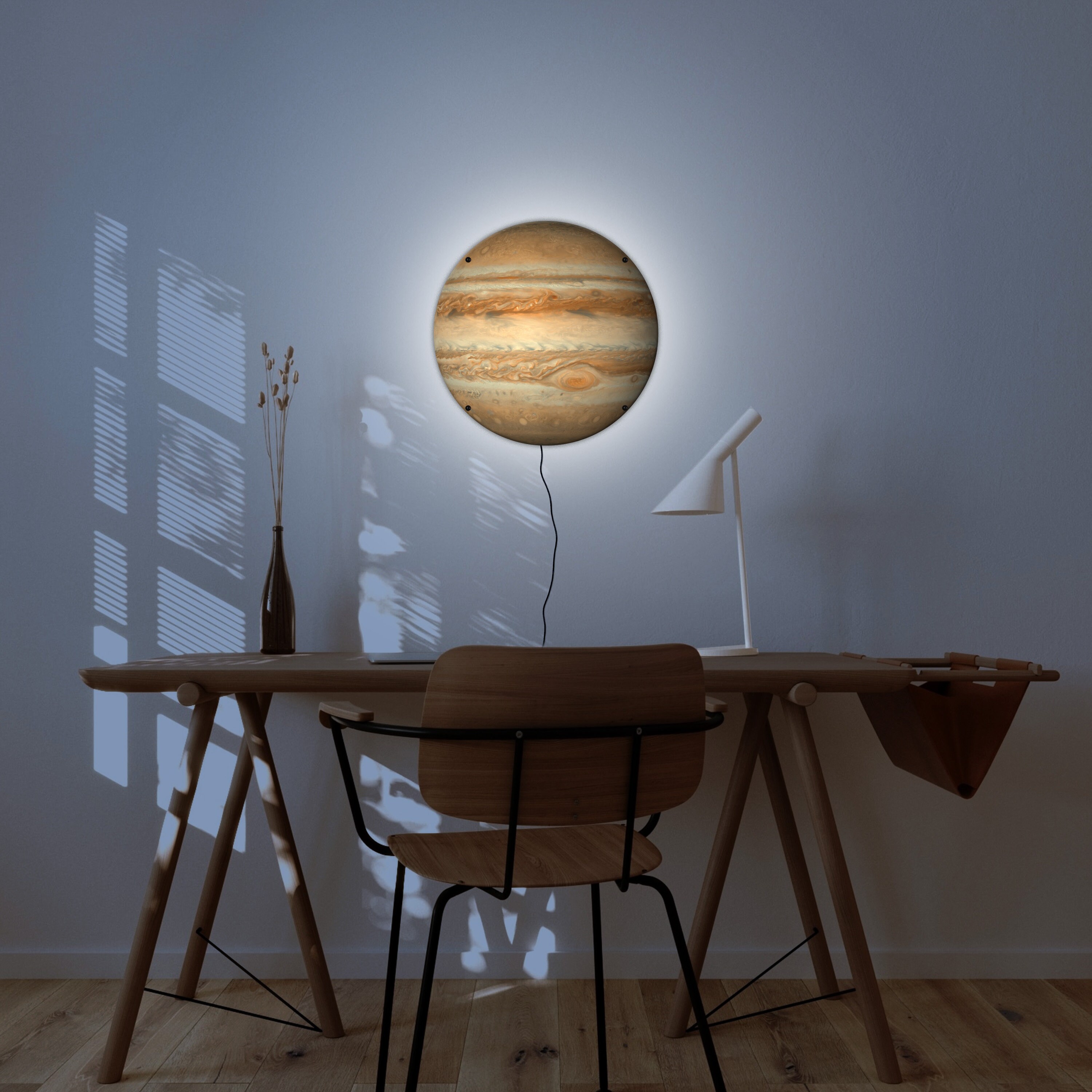 Jupiter LED Light up Sign: Solar System Wall Art - Etsy