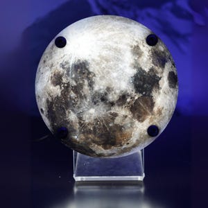 Moon Nightlight Moon Desk Lamp Moon NASA Space STEM Night Light, Moon Graphic, Lunar Nightlight, Space Themed Decor, To the Moon Lamp,