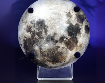 Moon Desk Lamp: NASA Space Night Light - To The Moon Graphic