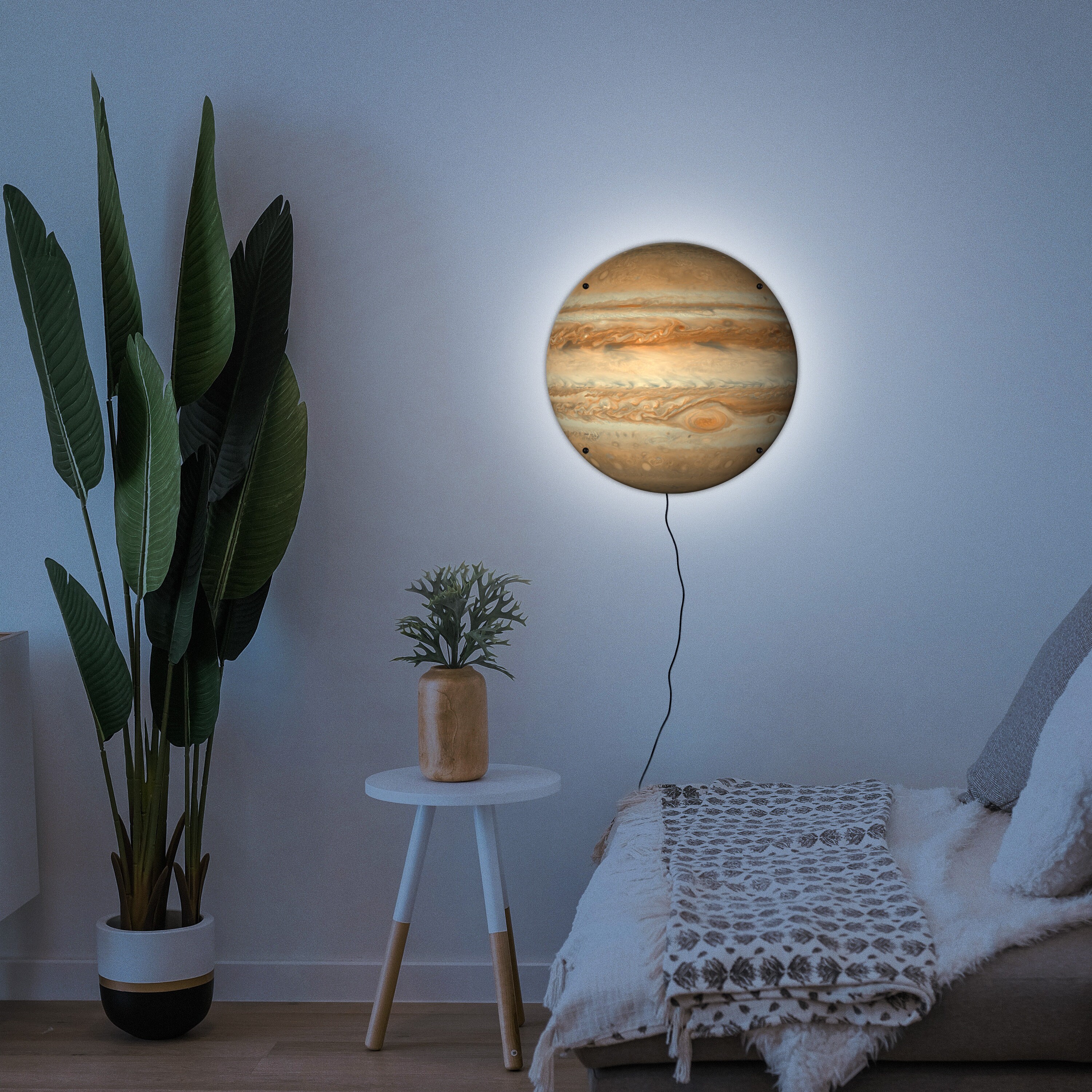 Jupiter LED Light up Sign: Solar System Wall Art - Etsy