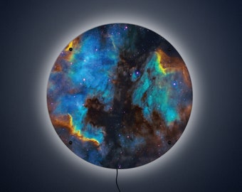 Galaxy LED Wall Art: Light-Up Outer Space Sign