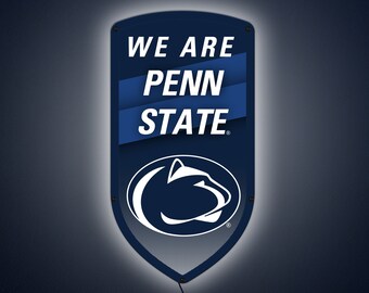 Penn State Sign, Light up, Penn State LED, Gift, Dorm room, Sport Sign, NCAA Football, Fan Cave, Garage