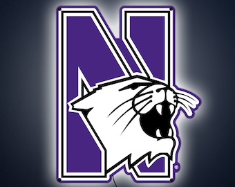 Northwestern Wildcats LED Sign: Game Day Wall Decor