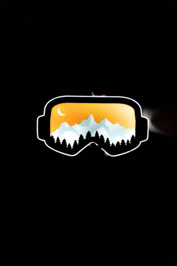 Ski and Snowboard Goggles Light up Sign Mountain Ski Snowboard Night Light Gift Cool Sign LED Winter Sports Neon Sign Neon Light Etsy