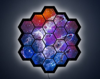 James Webb Telescope Pillars of Creation LED Light Up Sign