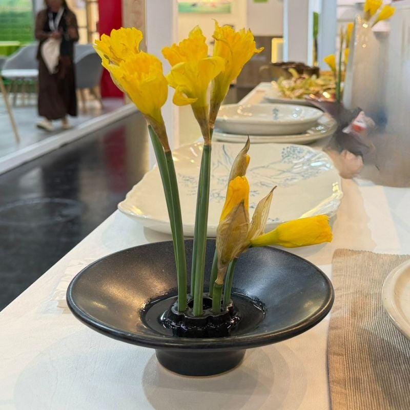 Flache vase