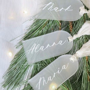 Cartões de lugar de acrílico, Nomes de casamento de acrílico, Cartão de lugar de casamento, Placas de nome, Cartões de lugar curvos, Lembrancinhas de casamento, Lembrancinhas de casamento