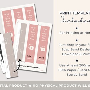 Editable Soap Label Template Canva, Soap Band Template, Soap Bar Labels ...