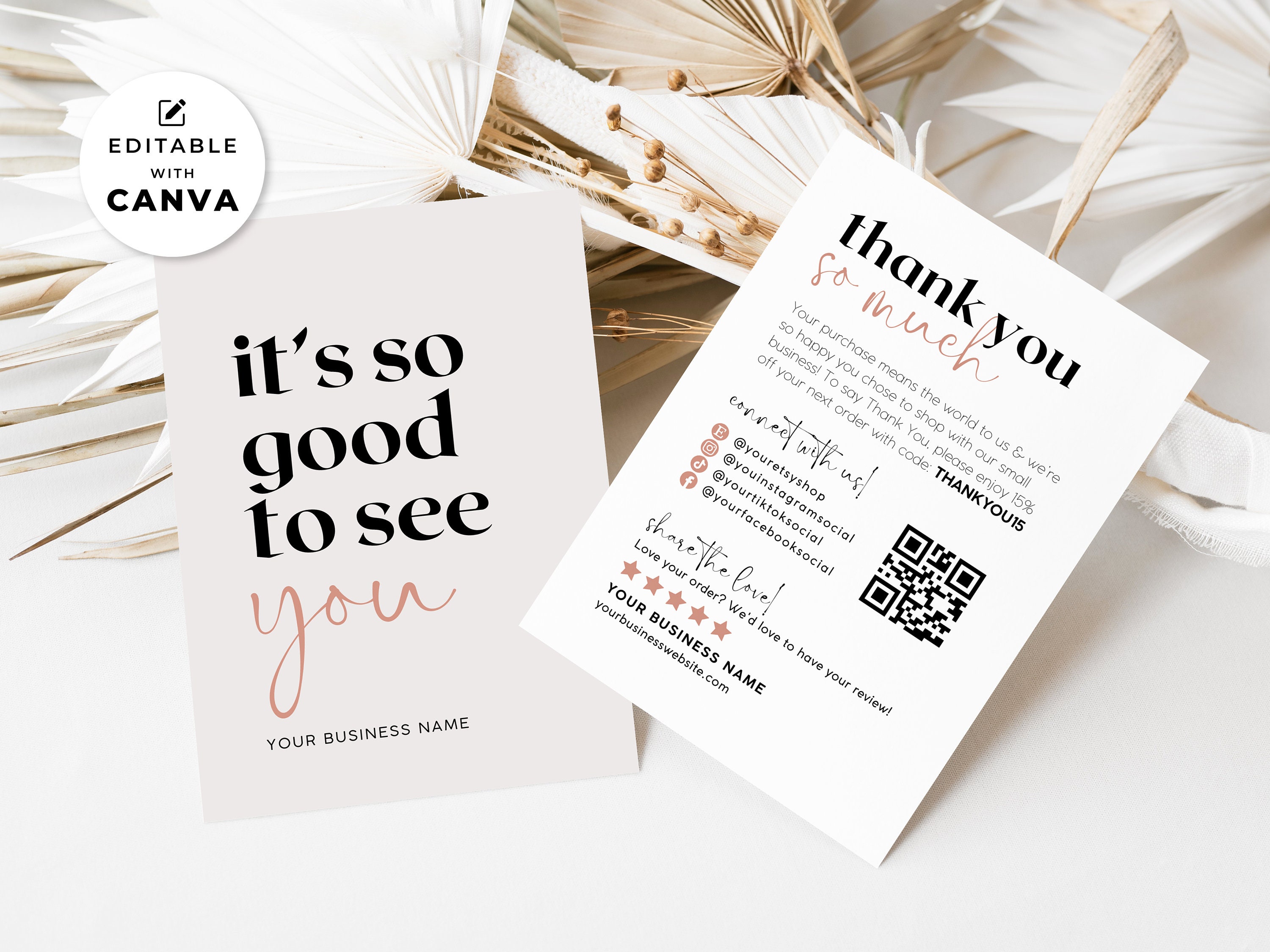 Thank you for your purchase cards - Etsy 日本