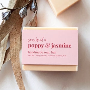 Editable Soap Label Template Canva, Soap Band Template, Printable Soap Bar Labels, Soap Labels Packaging, Soap Sleeve Belly Band Wrapper Pp