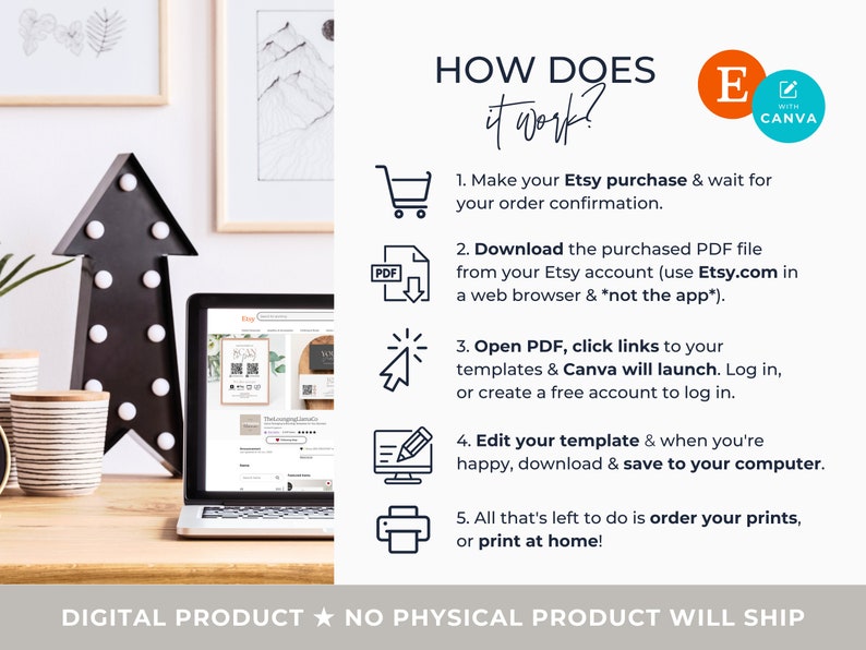 Editable Candle Label Template + Candle Care Card with Icons, 2 Canva Template Designs (Printable) Hh image 9