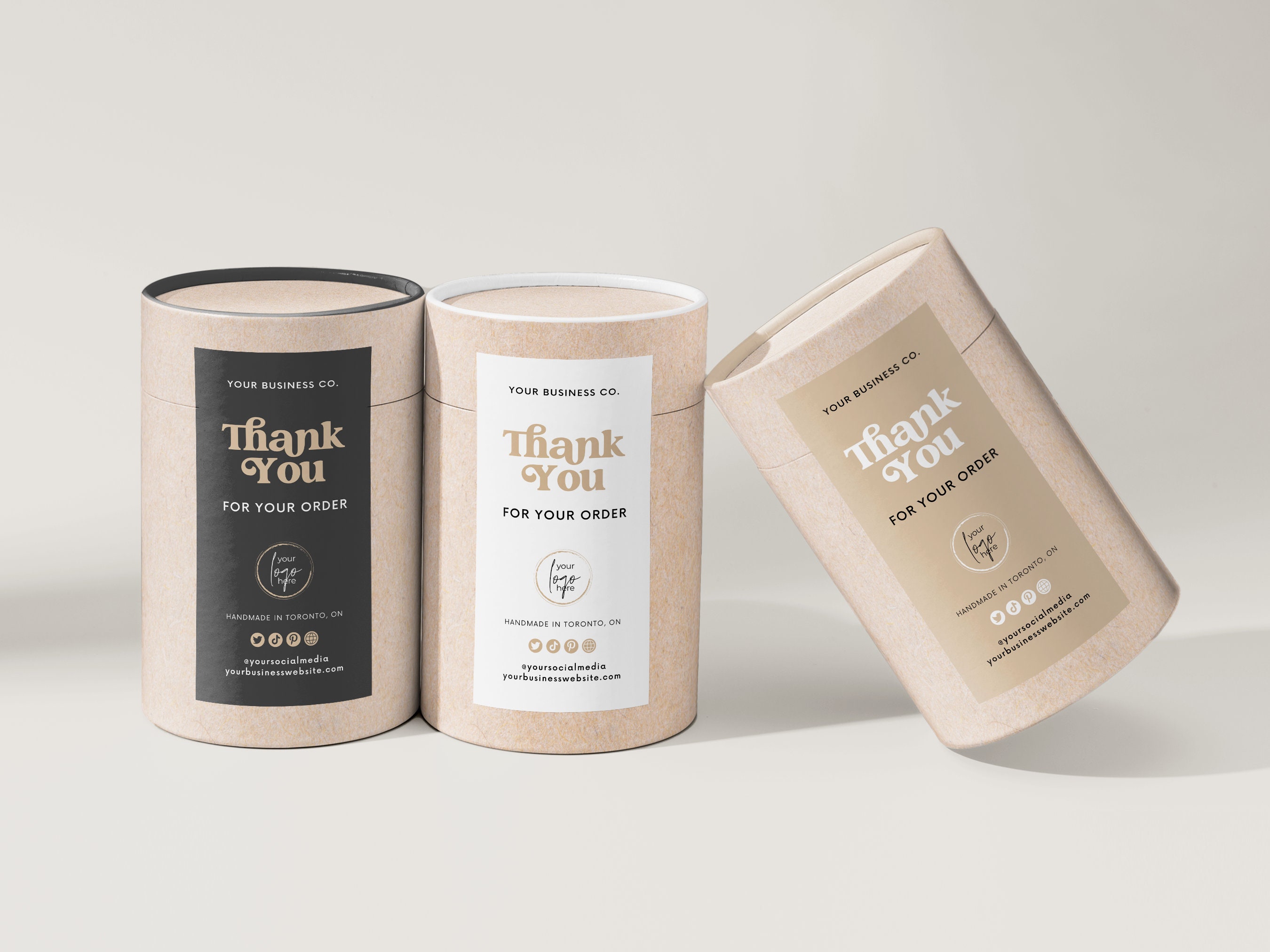Box Label Template Canva, Candle Box Label Design, Package Label ...