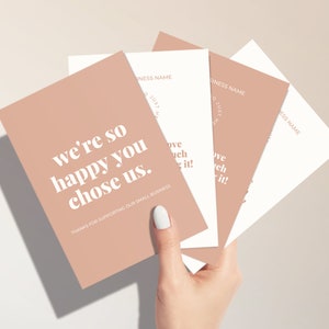 Business Thank You Cards Template, Small Business Thank You For Your Order Purchase Printable Template, Canva Template Order Package Insert