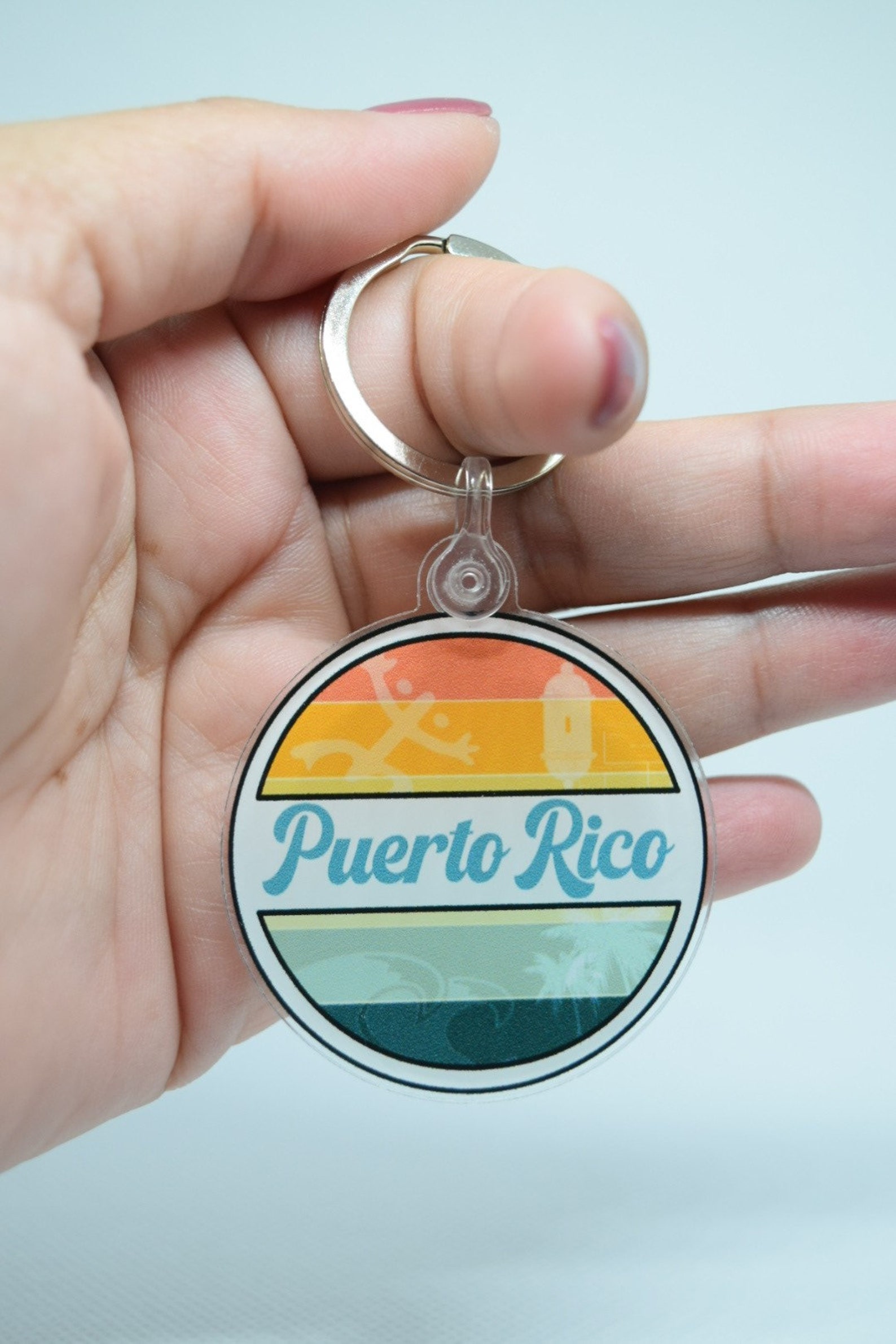Puerto Rico Keychains Die cut keychains Clear keychains Etsy