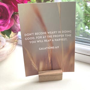 Carte postale de citation biblique sur les Galates pour les enseignants