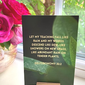 Carte postale de citation de la Bible de Deutéronome pour les enseignants