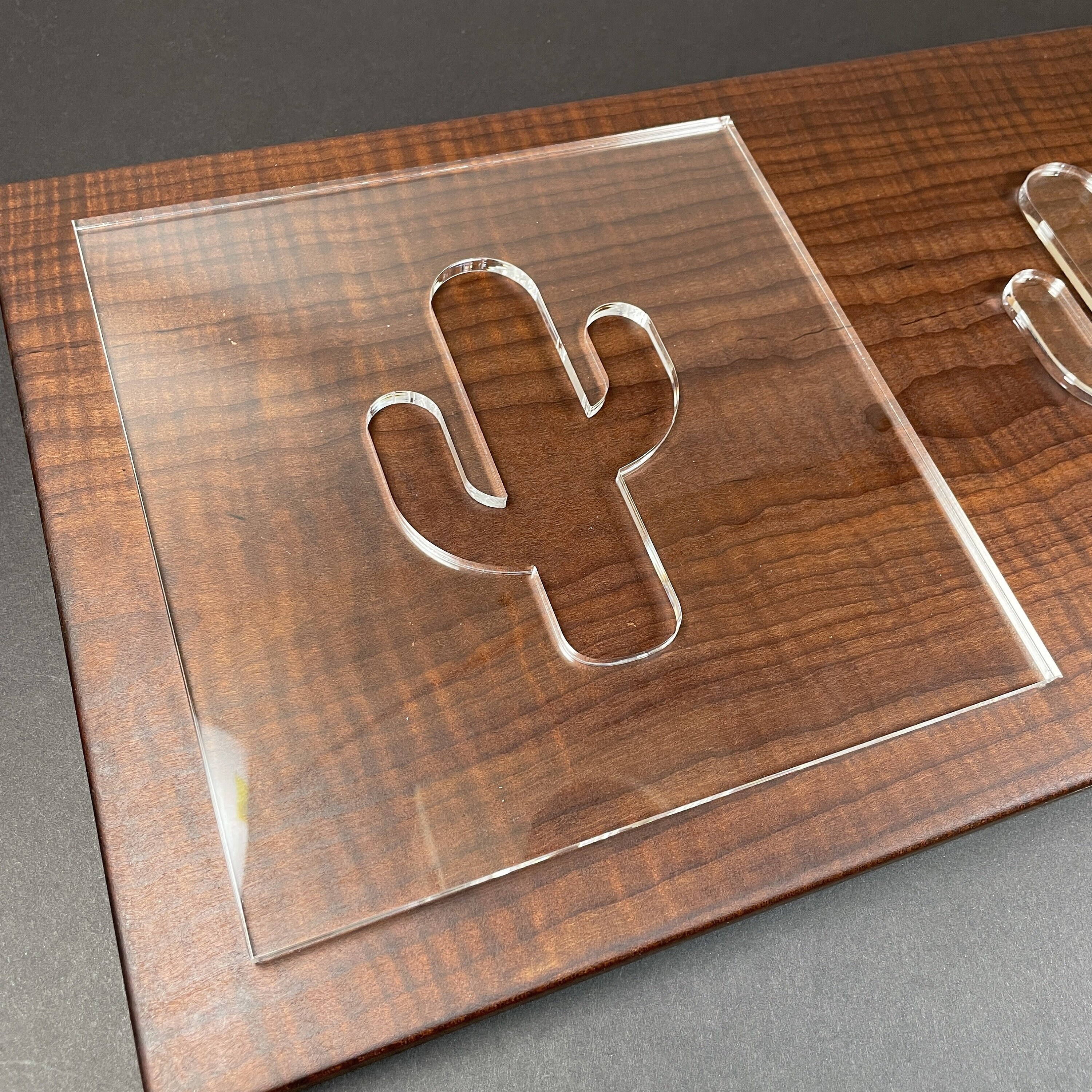 Cactus Router Template (clear Acrylic) - Etsy