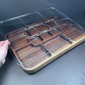 Jumbo 9 Pocket Tray Valet Tray Router Templates (Clear Acrylic)