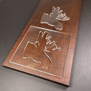 Moose Router Template (Clear Acrylic)