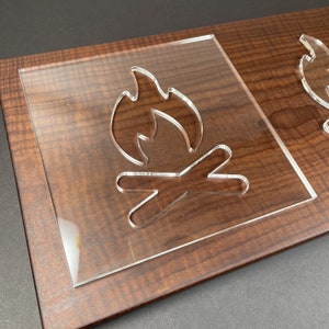 Camp Fire Router Template (Clear Acrylic)