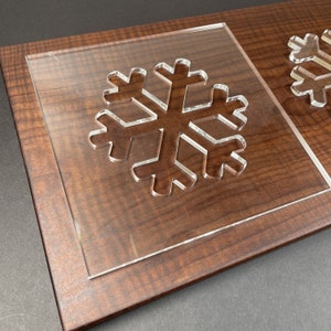 Snowflake #1 Router Template (Clear Acrylic)