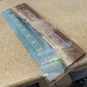 Cribbage Board Templates (Clear Acrylic)