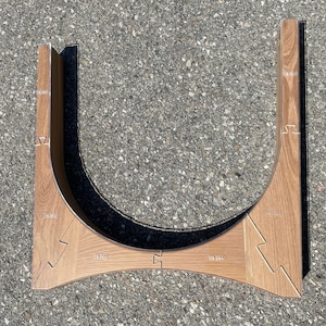 May include: Two wooden pieces that form a curved shape, with the text "F18.521" and "F18.521" printed on each piece.