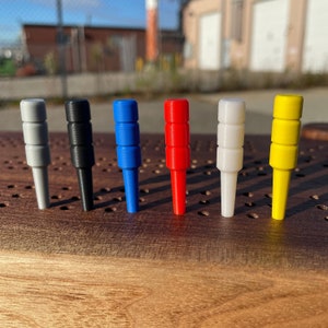 Jumbo 3D Printed Cribbage Pegs (for 3/16&quot; holes)