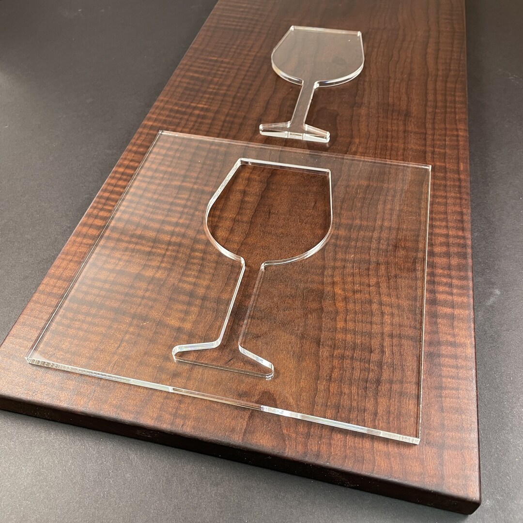 Wine Glass Router Template (clear Acrylic) - Etsy