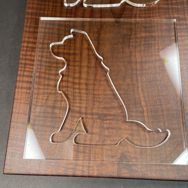 Sitting Dog Router Template (clear Acrylic) - Etsy
