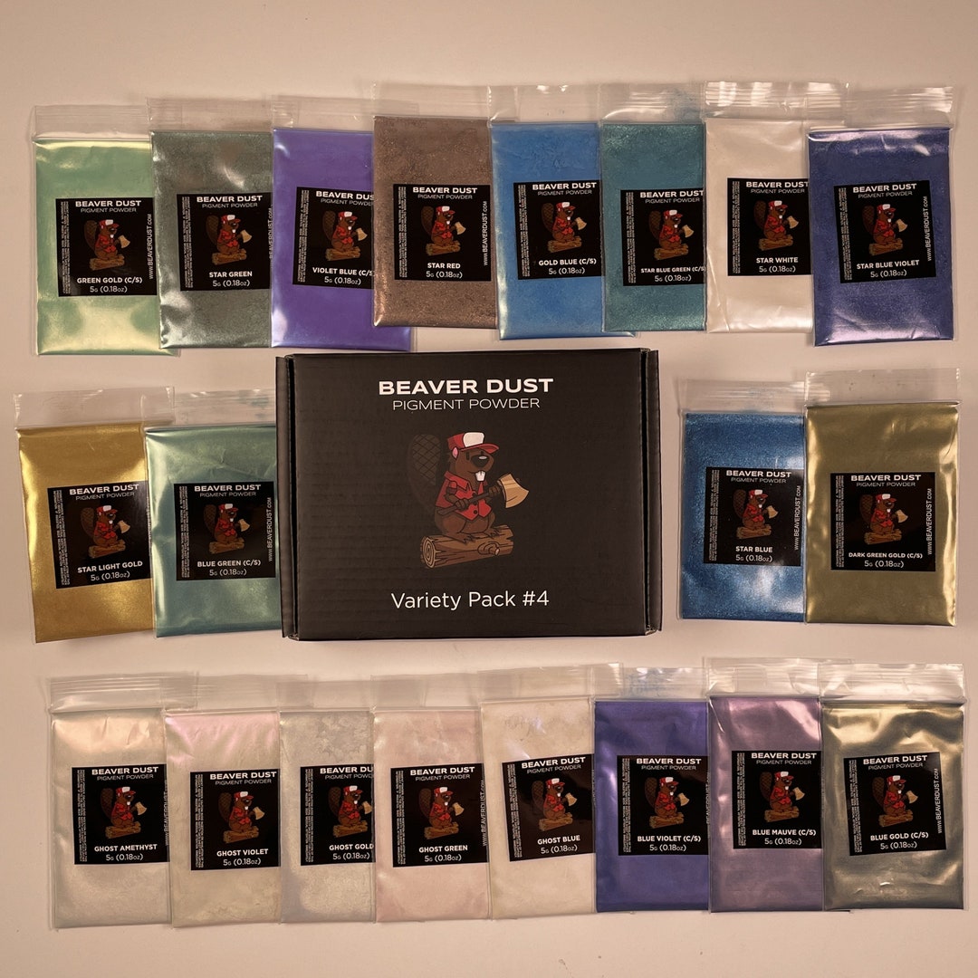 Mica Powder Variety Pack 4 specialty Beaver Dust Pigments - Etsy