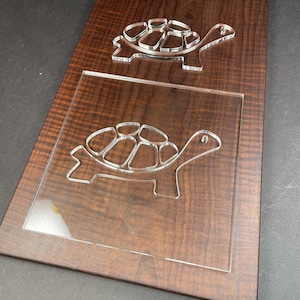 Turtle Router Template (Clear Acrylic)