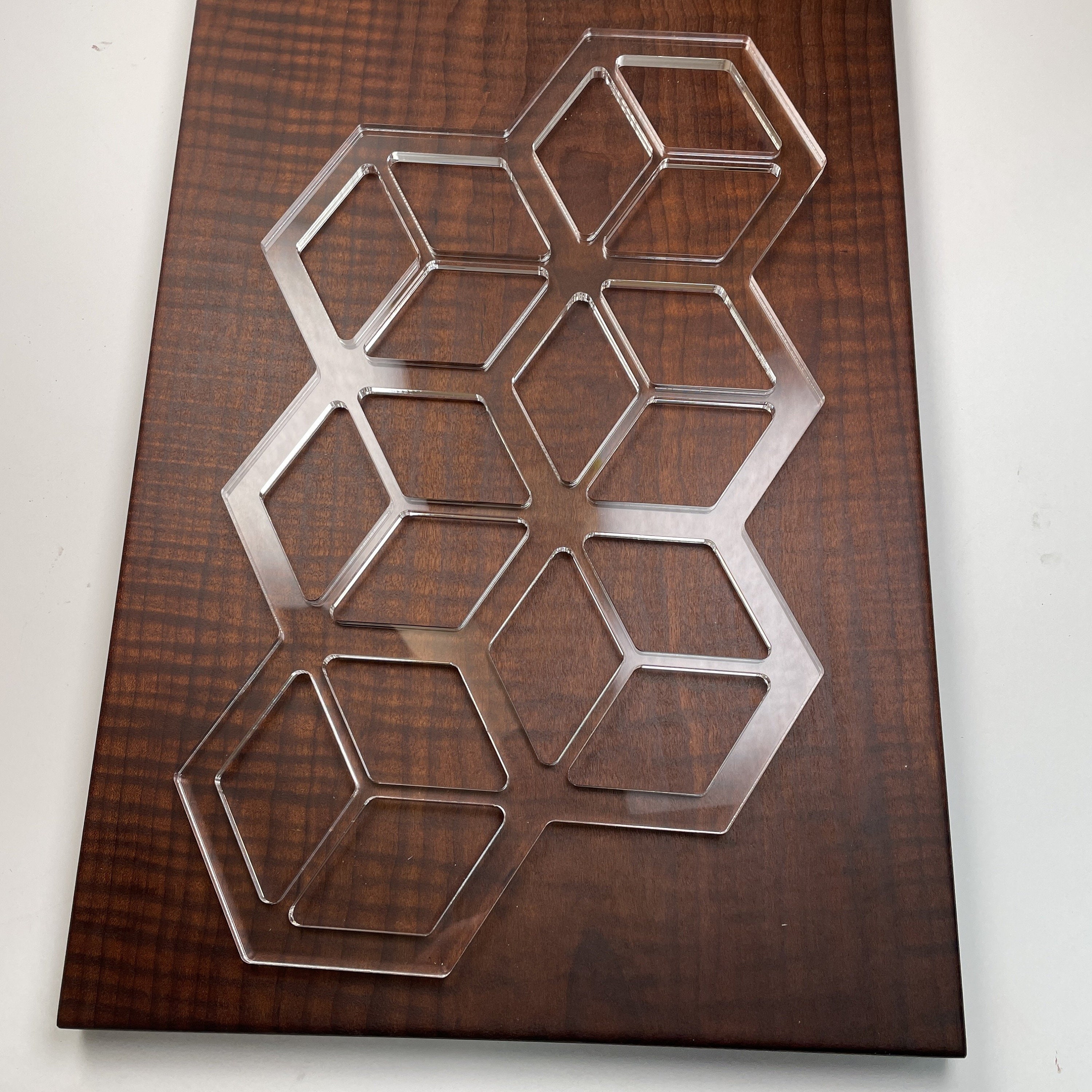 3D Squares Router Template clear Acrylic - Etsy
