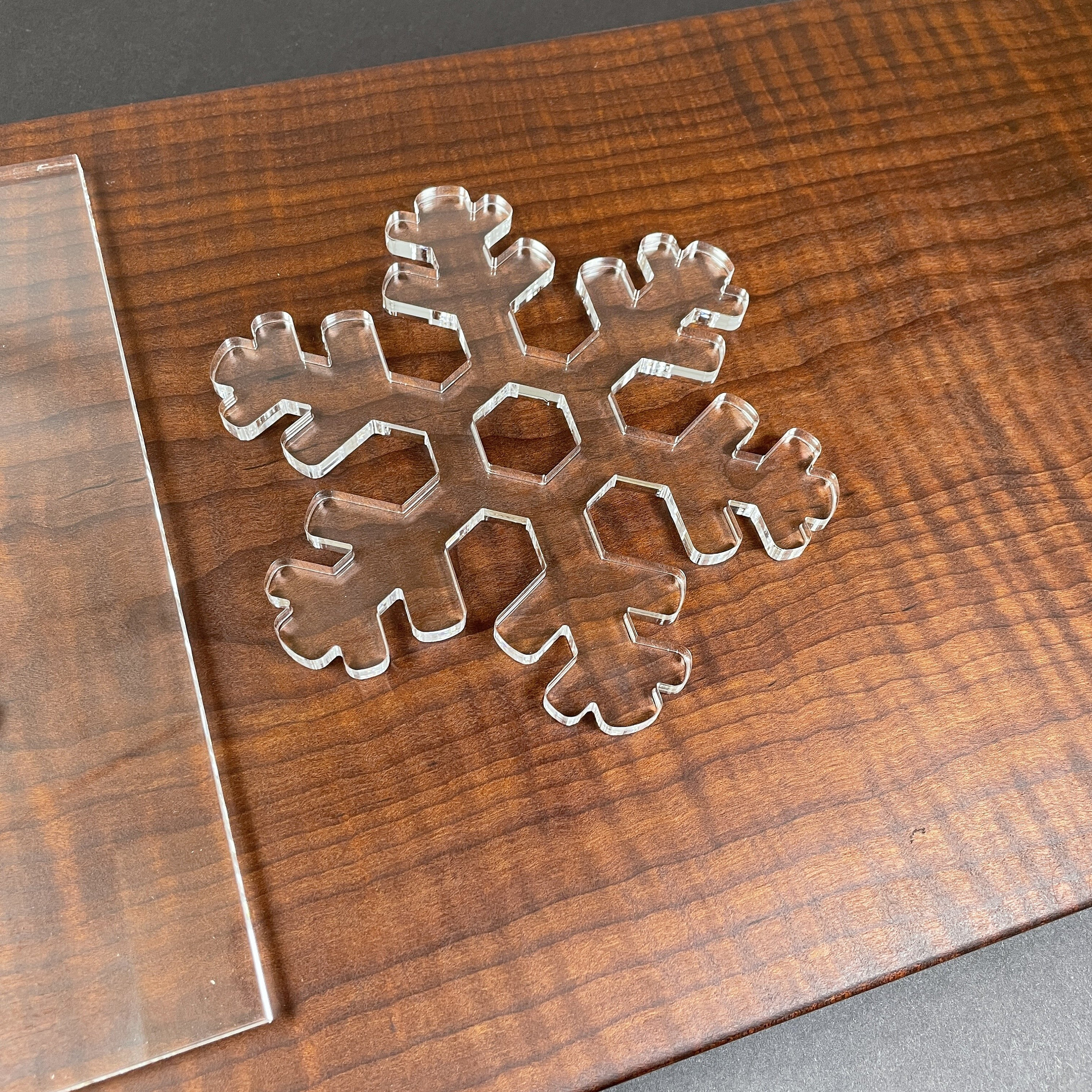 Snowflake #2 Router Template (clear Acrylic) - Etsy