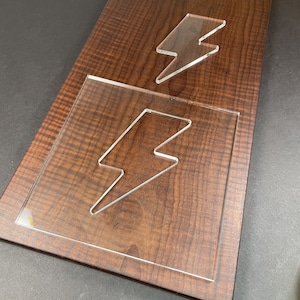 Lightning Bolt Router Template (Clear Acrylic)
