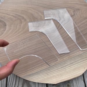 Mid Century Modern Table Leg Router Templates (clear Acrylic) - Etsy