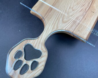 Dog Paw Charcuterie Board Handle Router Template (Clear Acrylic)
